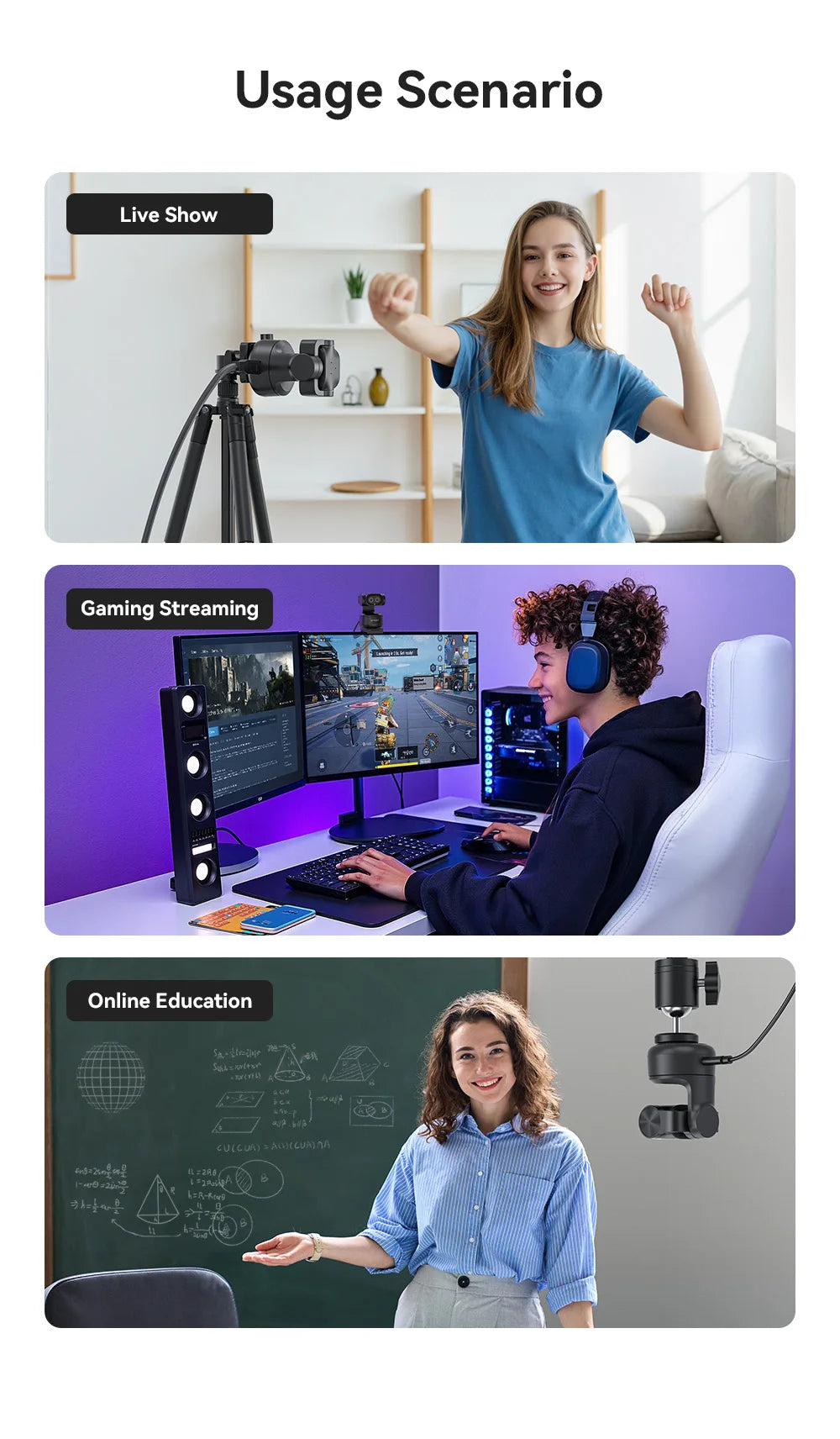 4K AI PTZ Mics & Privacy Mode Cam