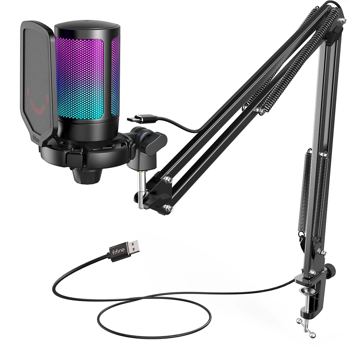 Microphone with RGB Lighting