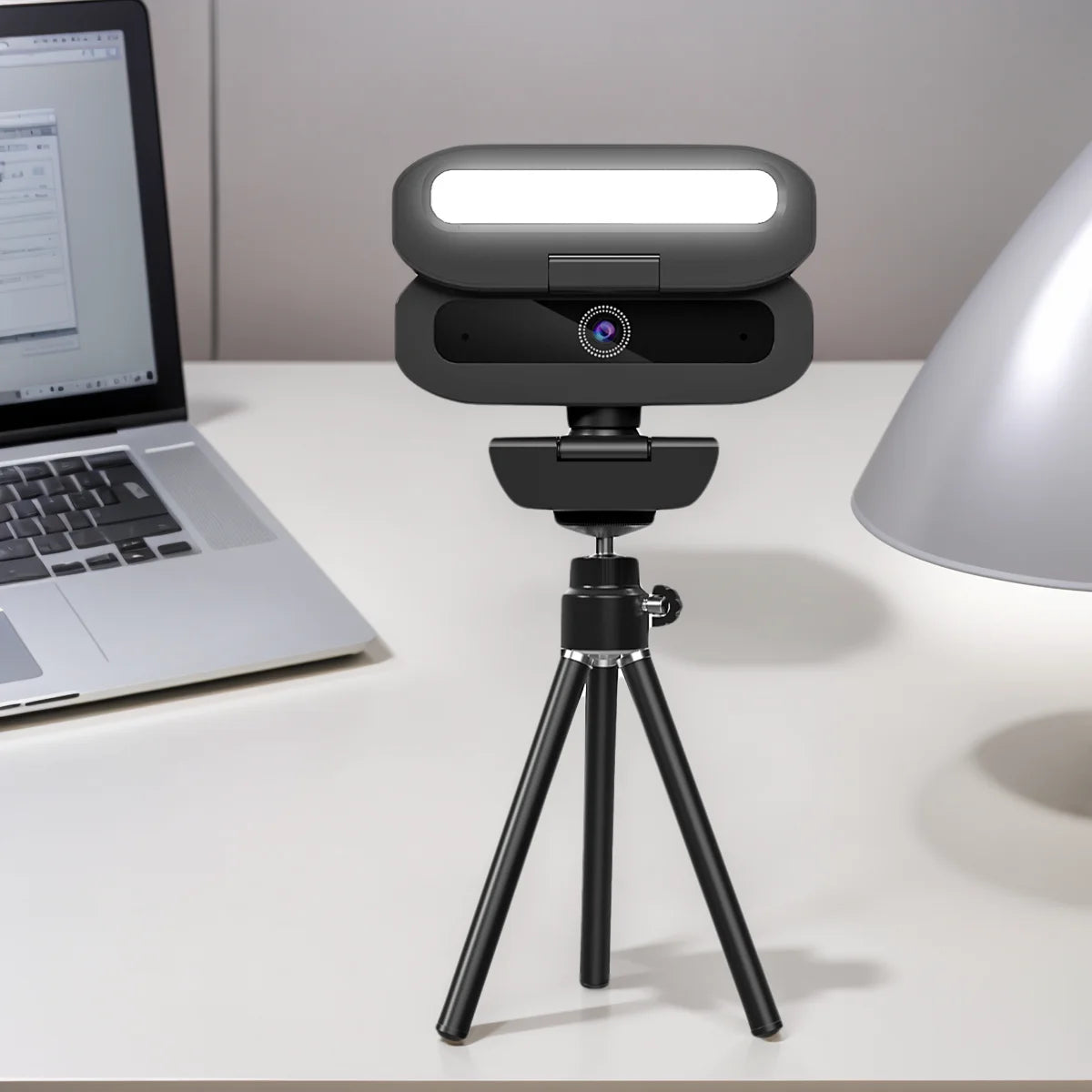LED Lights Autofocus 4k Webcam