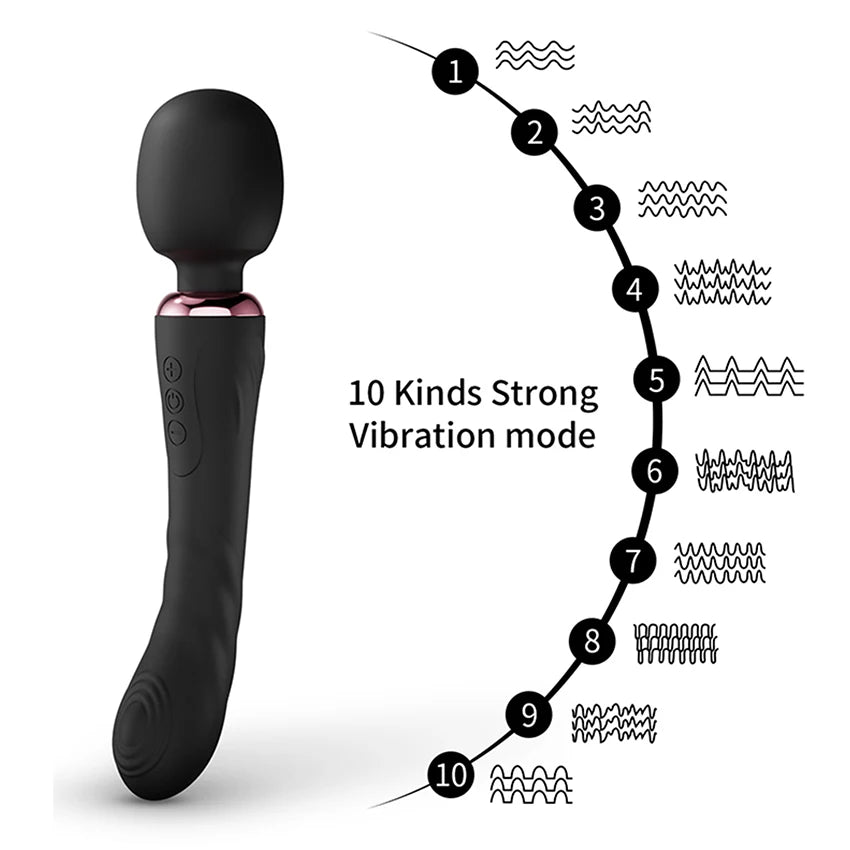 10-Frequency Magic Wand Vibrators
