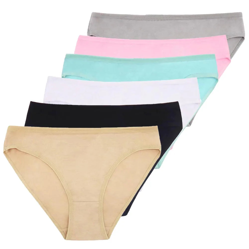 5 PCS/Set Hot Sale Sexy Lace Underwear Soft Underpants Ladies Panty Comfortable Women Cotton Panties 89319
