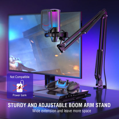 Microphone with RGB Lighting