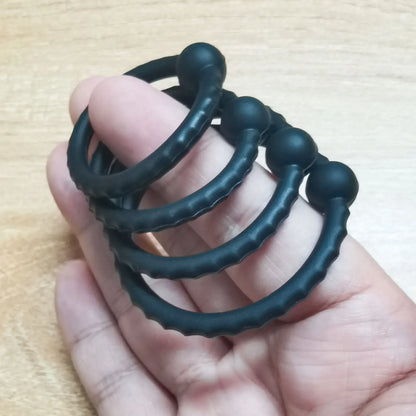 Newest Penis Ring Reusable Silicone Semen Cock Ring Penis Enlargement Delayed Ejaculation Sex Toys For Men Dick Enlarger Rings