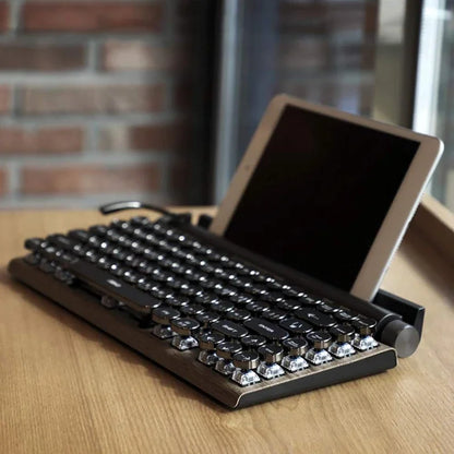 LED Backlit Wooden Keyboard