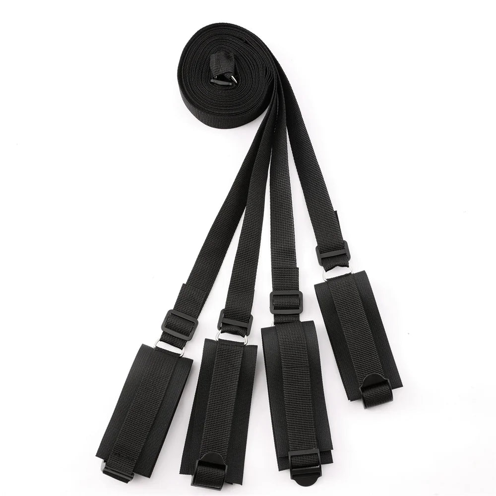 Bed Restraint Strap System with Wrist & Ankle Cuffs