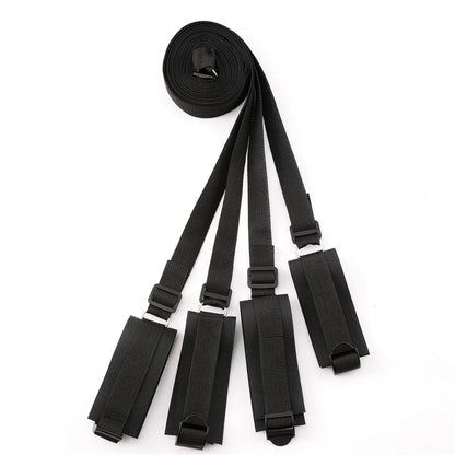 Bed Restraint Strap System with Wrist & Ankle Cuffs