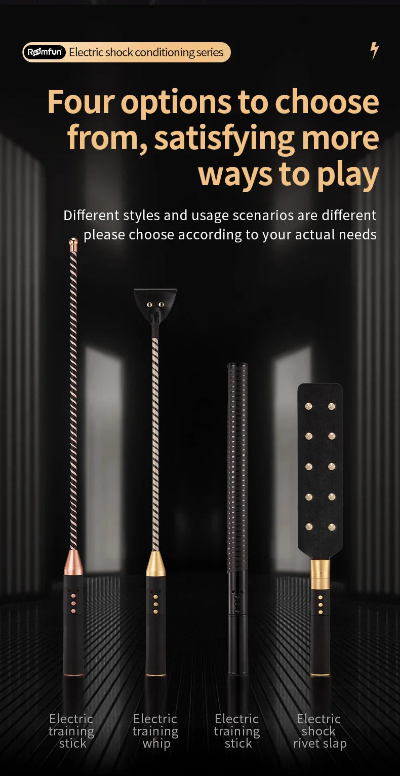 Electric shock training series, Pulse Horse Whip, Electro Spanking Paddle, Spanking Stick Bat, BDSM, Sex Games, Adult Sex Toys