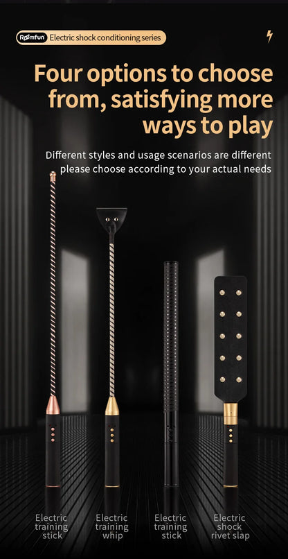 Electric shock training series, Pulse Horse Whip, Electro Spanking Paddle, Spanking Stick Bat, BDSM, Sex Games, Adult Sex Toys