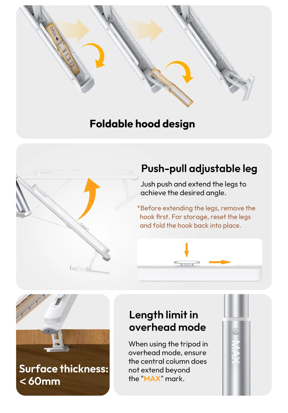 3 in One MagSafe Phone Tripod Stand