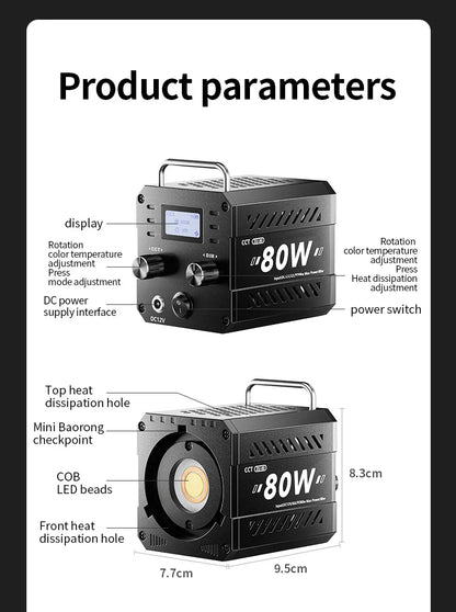 Professional 80W COB LED Light