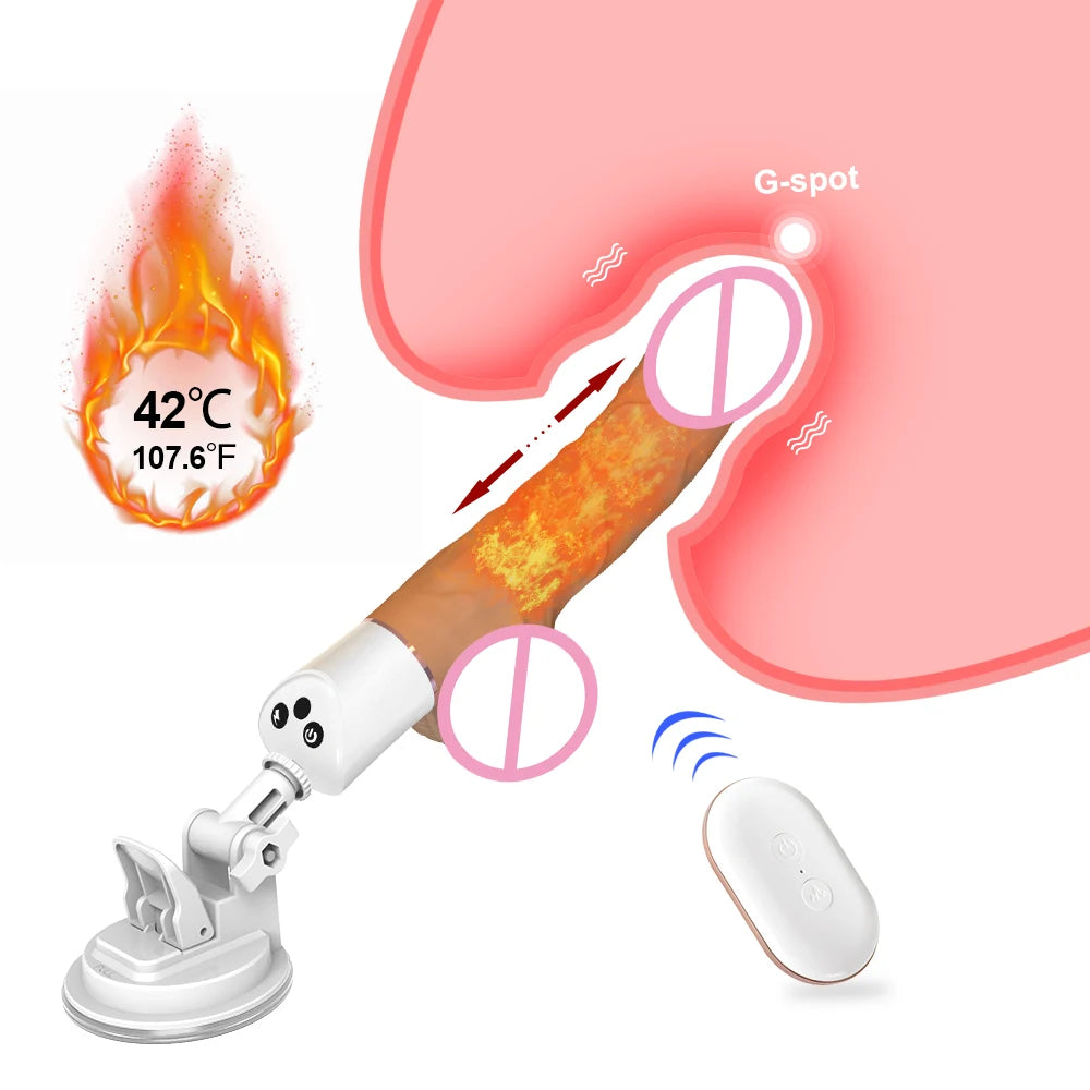 Remote Control Thrusting Dildo Vibrator