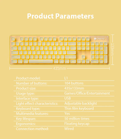 Hot-Swappable LED Keyboard