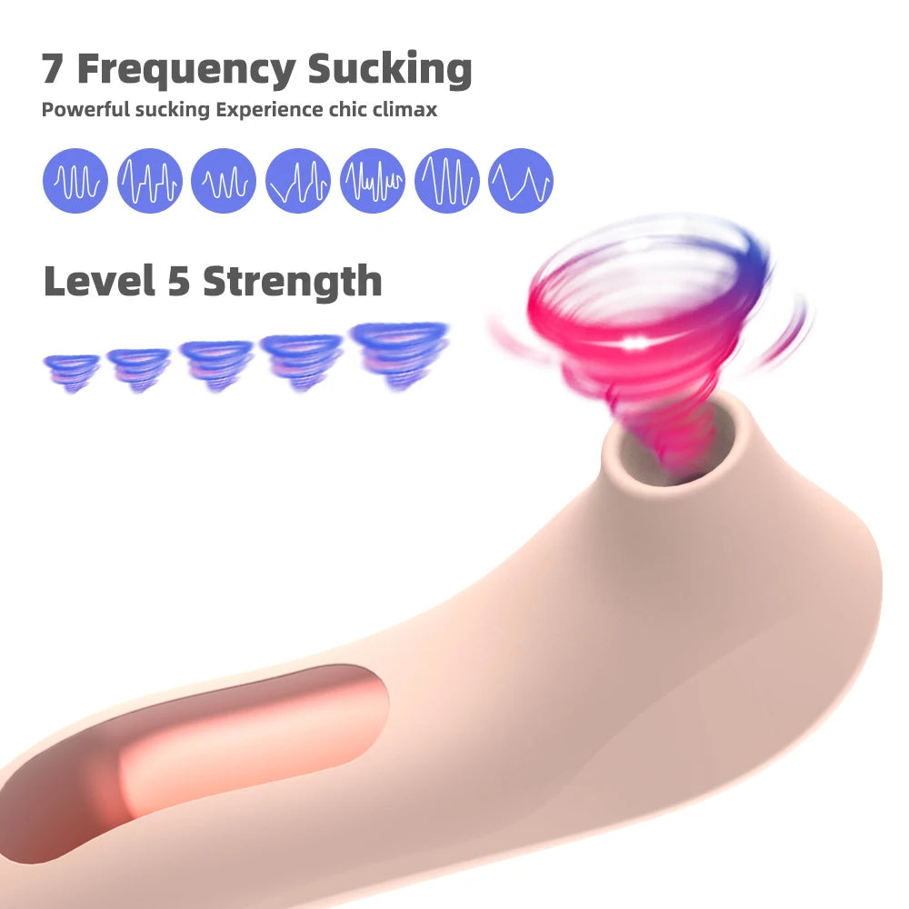 Mini Suction Vibrator — 7-Mode Clitoral and Nipple