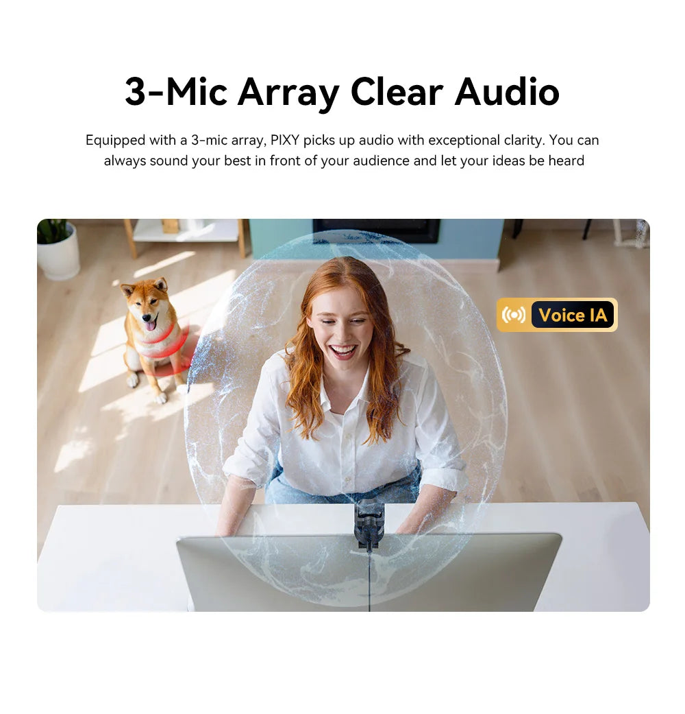 4K AI PTZ Mics & Privacy Mode Cam
