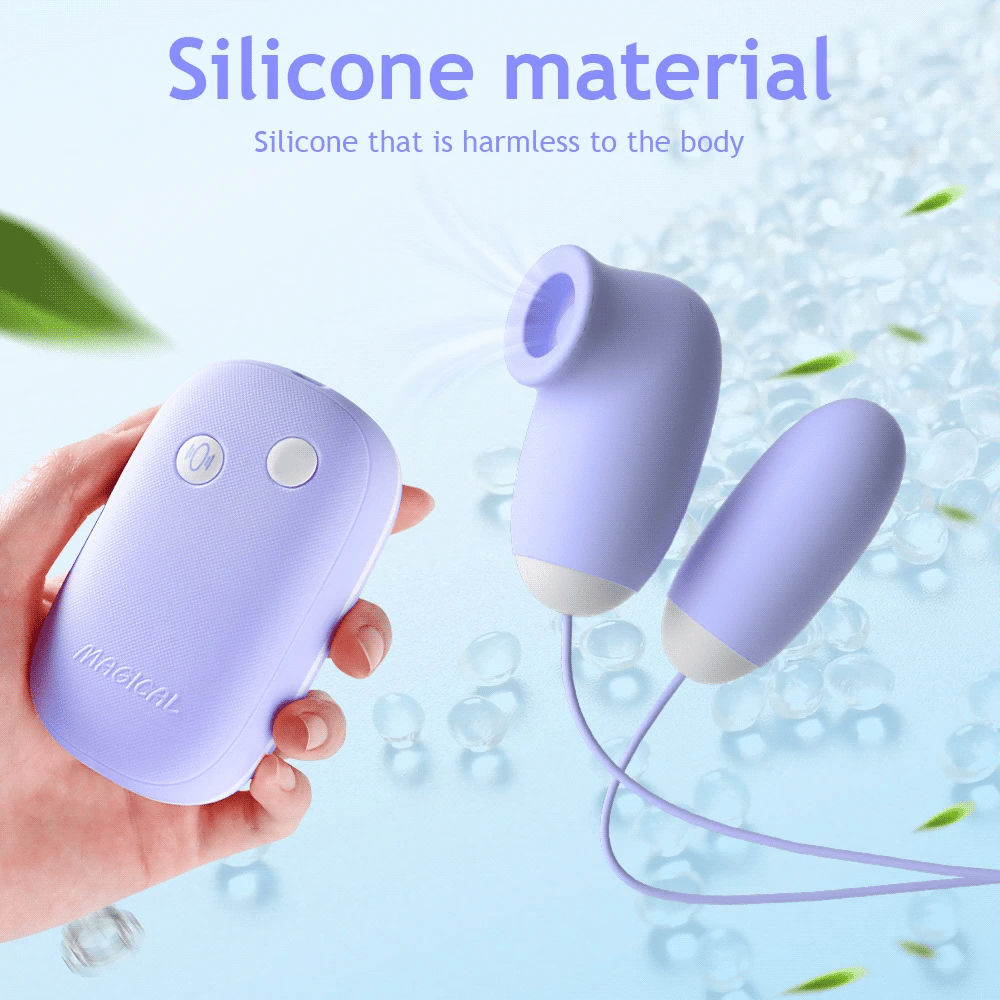 Magical Sucking Vibrating Egg Massager 24 Mode Clitoral Nipple Sucker Stimulator Clit G Spot Private Vibrator Sex Toys for Women