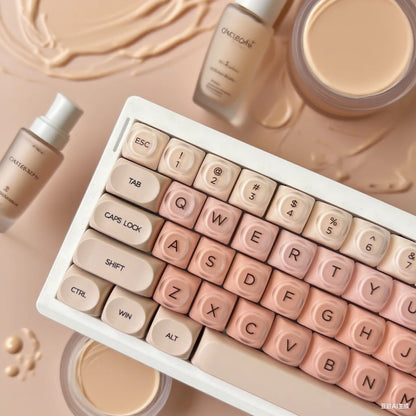 Stylish Beige Keyboard Keycaps