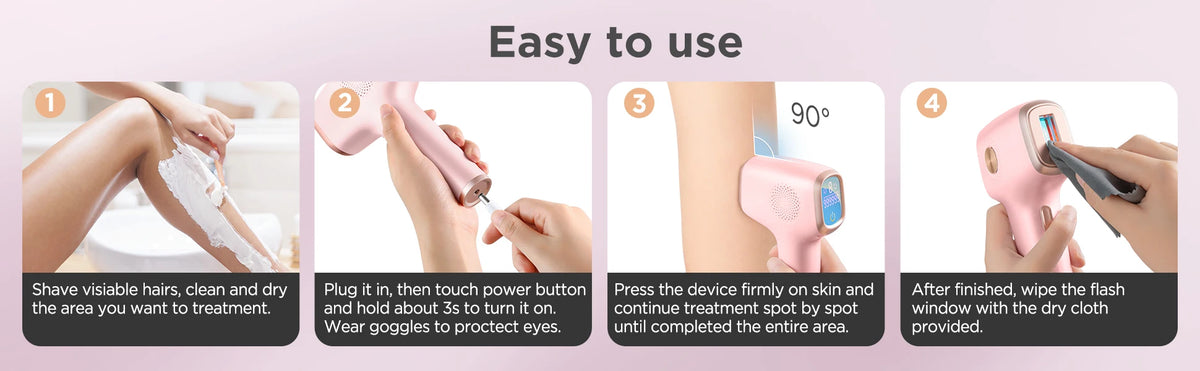 Painless Hair Removal Device