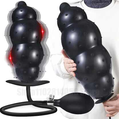 Inflatable Anal Plug — Hand Pump 4 Colours