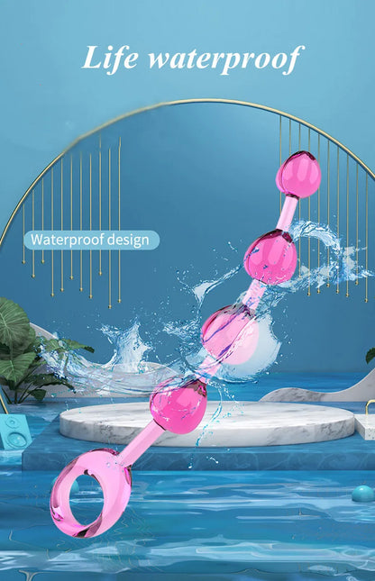 Anal Stimulator Ball Beads Butt Plug Masturbation Crystal Sex Toy for Beginners Man Women Couples Anus Masturbator  Massager