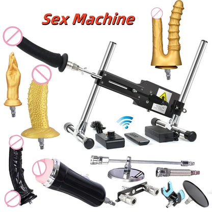 120W Automatic Sex Machine with Attachments