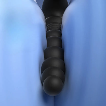 Thrusting Anal Beads Vibrator for Male Prostate Massager Penetrate Anal Sex Toy Butt Plug Masturbator for Gay Men Penis Ring