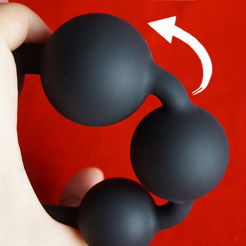Silicone Anal Beads — 4 Smooth Balls 4 Colours