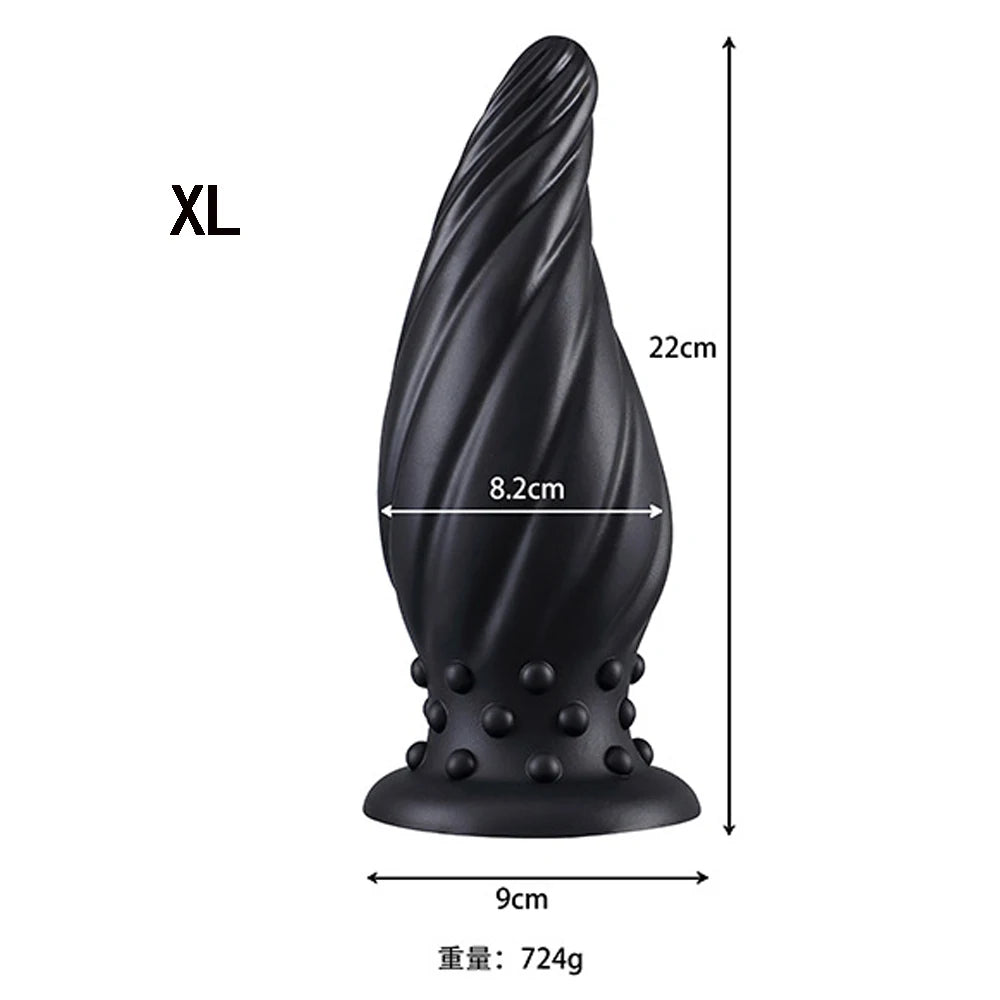 Luminous Glow Silicone Anal Plug — 5 Sizes Body Safe