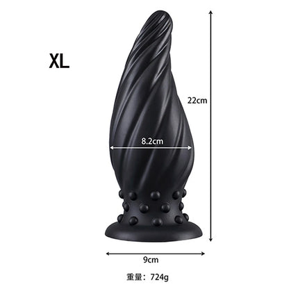 Luminous Glow Silicone Anal Plug — 5 Sizes Body Safe