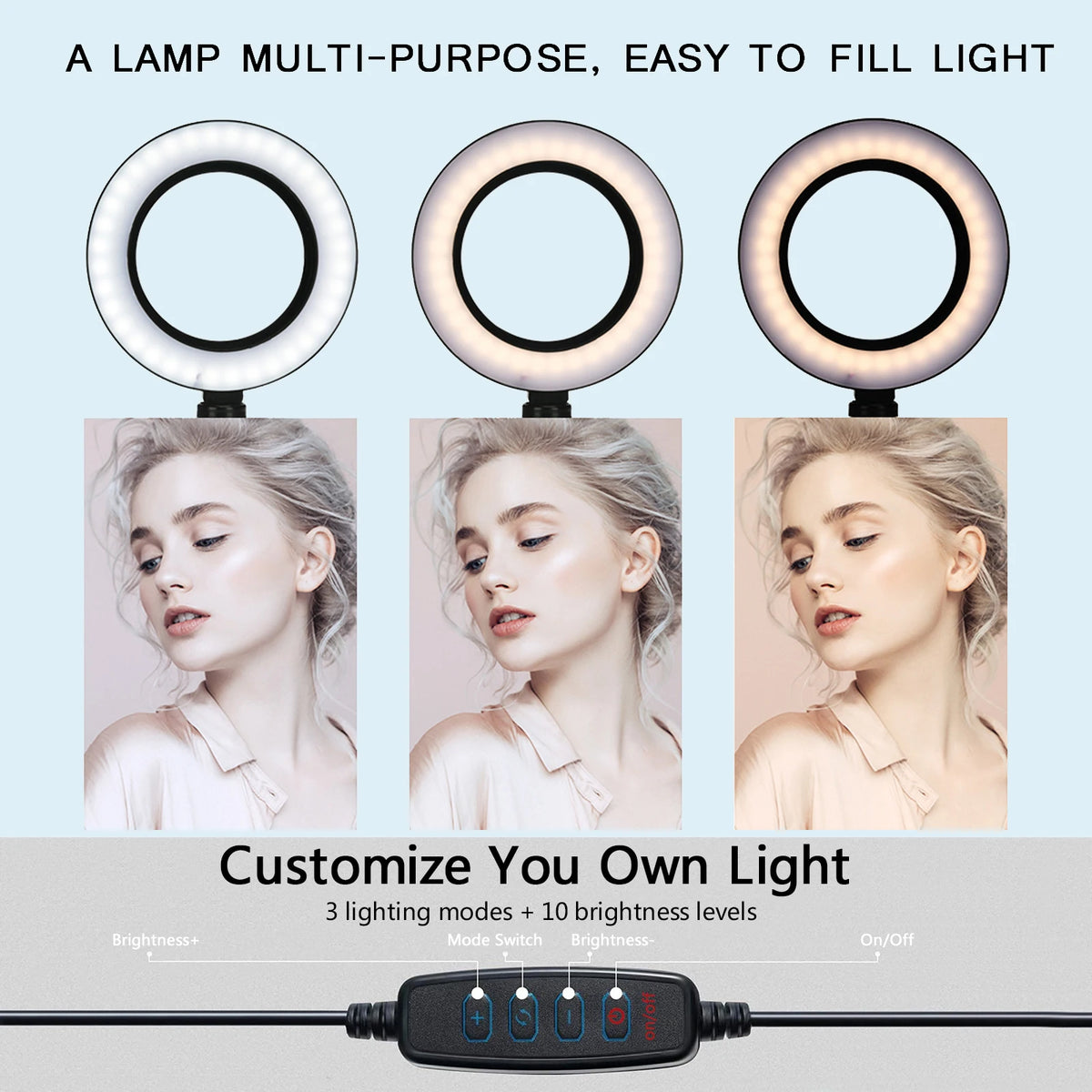 Remote Control Tripod Ringlight Stand
