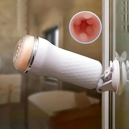 Dual-Channel Realistic Rubber Stroker Cup