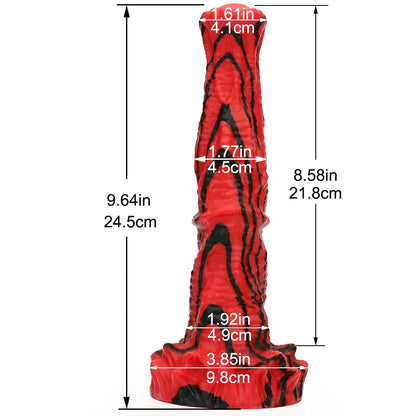 Large Soft Fantasy Silicone Dildo – 9.6 Inch