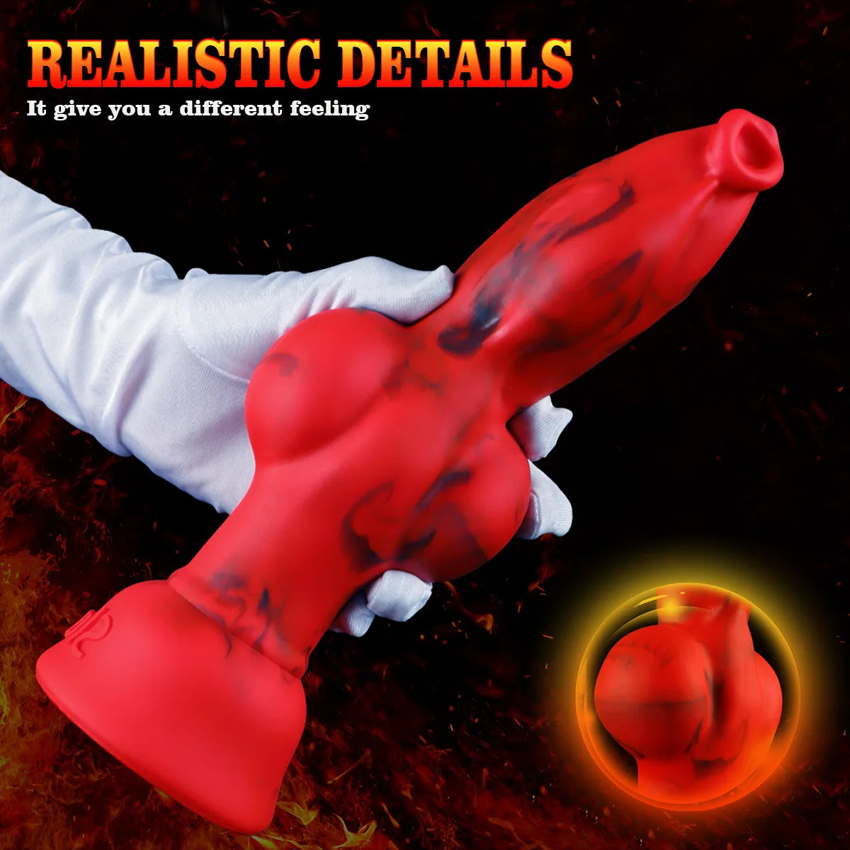 Wolf Dog Knot Fantasy Dildo — Liquid Silicone 4 Sizes