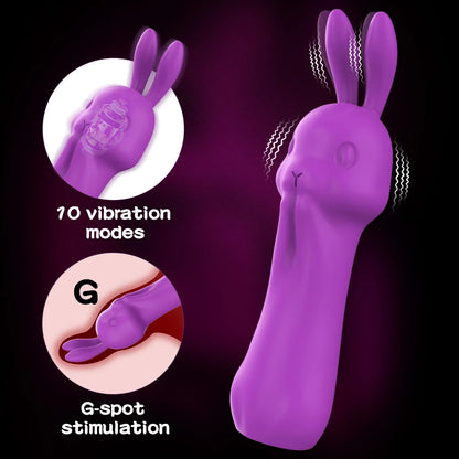 Carrot Rabbit Vibrator — Dual Suction and G-Spot