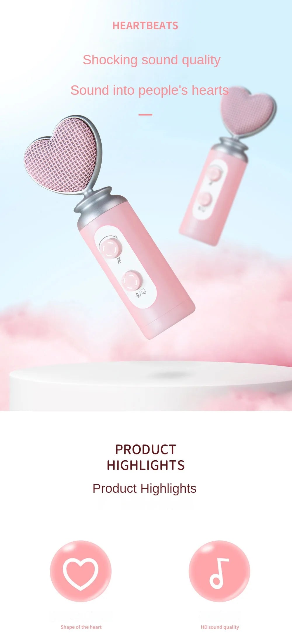 Pink Condenser Microphone