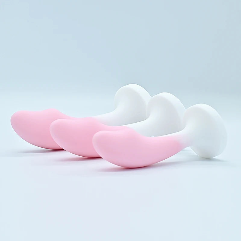 Crystal Jewel Silicone Anal Plug — 5 Elegant Colours