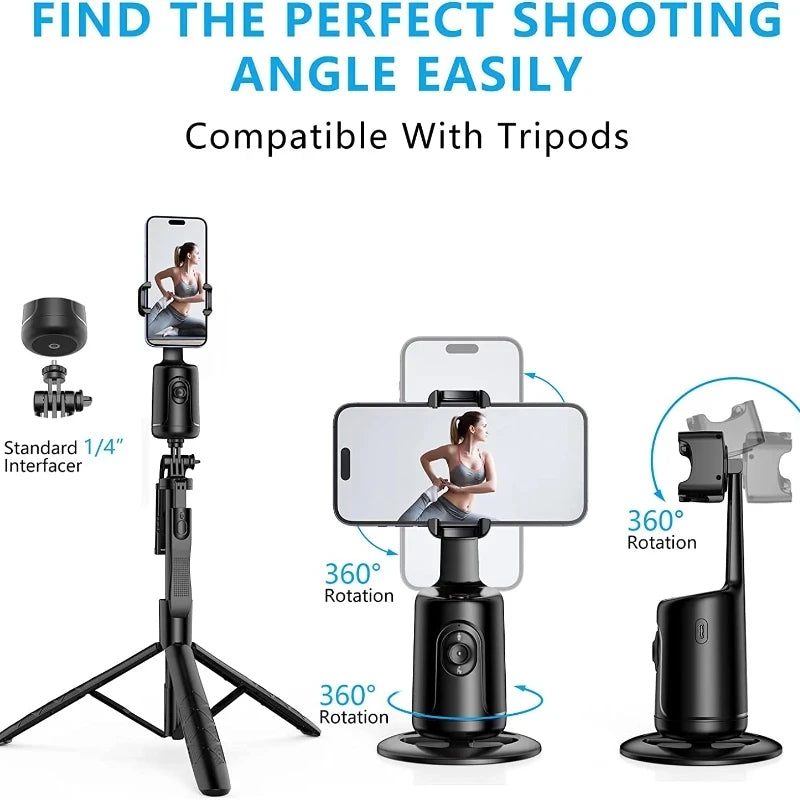 Smart AI Face Tracking 360 Rotation Gimbal
