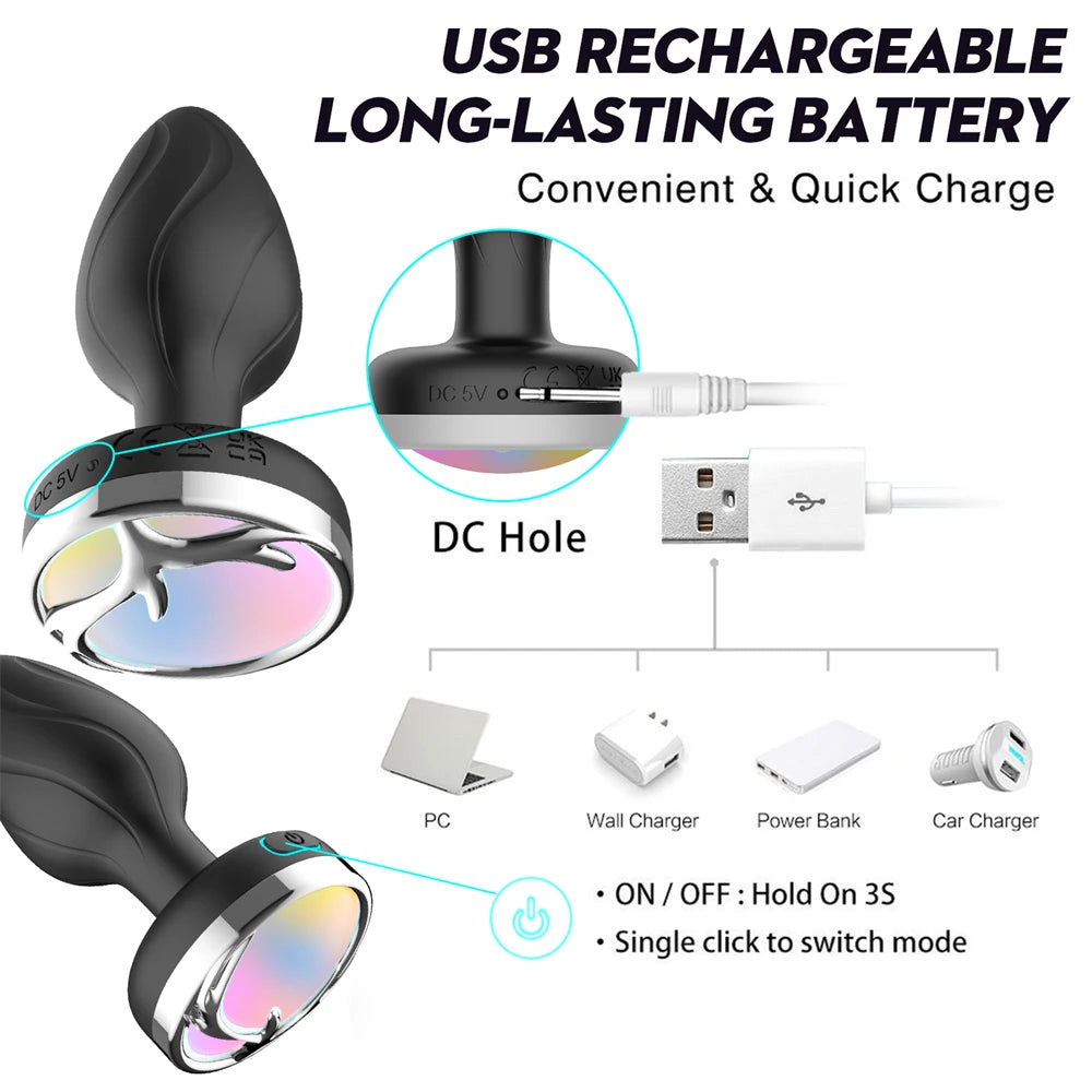 Remote-Control Silicone Plug Massager