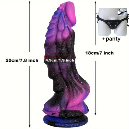 Dragon Fantasy Dildo — Scale Detail Suction Cup Silicone
