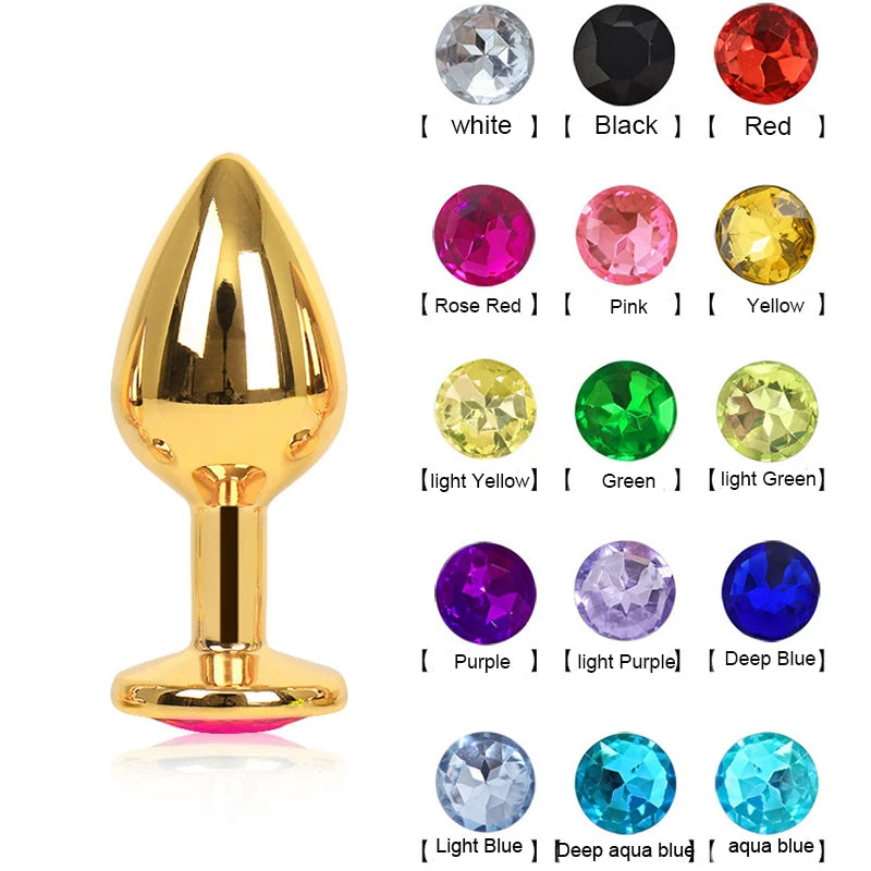 Gold-Plated Crystal Plug Set