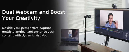 Camera with Dual Microphones & Autofocus