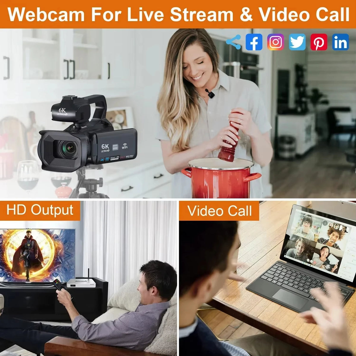 Ultra HD 6K Camcorder