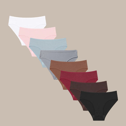 Female Underpants Solid Color Pantys S-XL