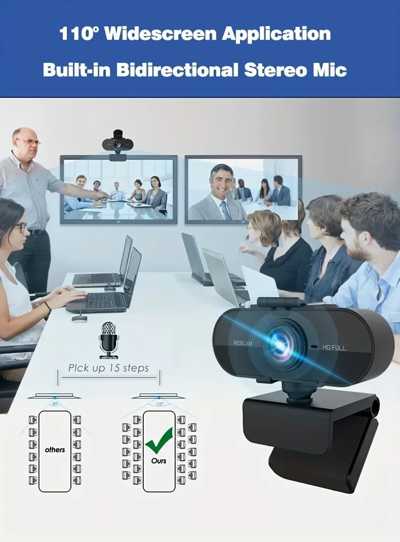 1080P Plug & Play Webcam with Mic