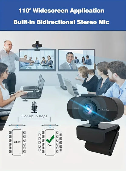 1080P Plug & Play Webcam with Mic