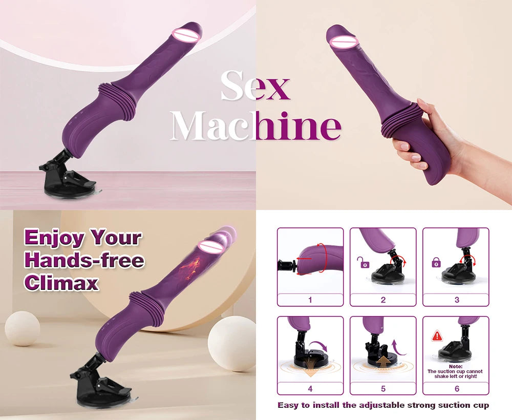 Realistic Telescopic Dildo 10 Vibration Modes