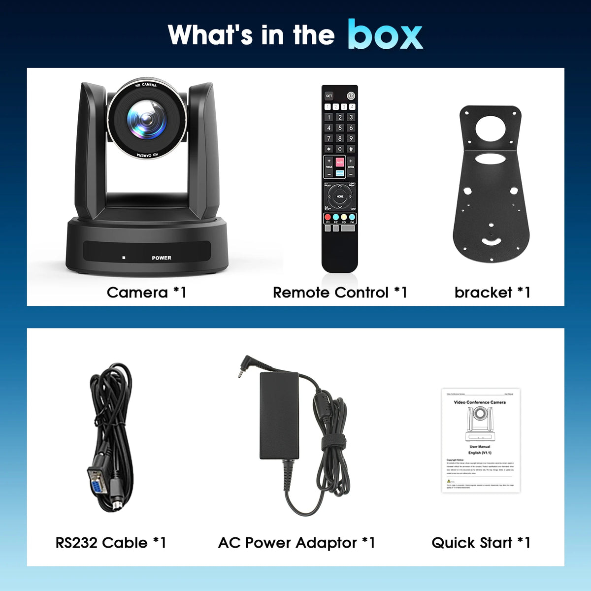 4K PTZ Camera with HDMI/SDI & POE