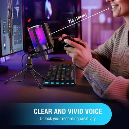 Plug & Play USB Mic for PC & Laptop