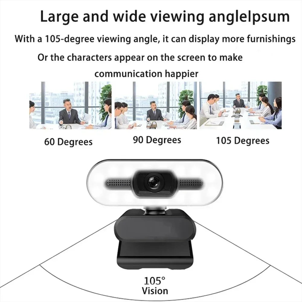 4k Rotatable 360° Webcam