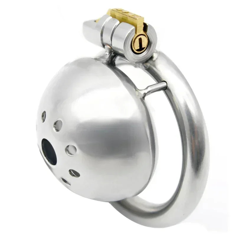Hand Polished Steel Chastity Cage
