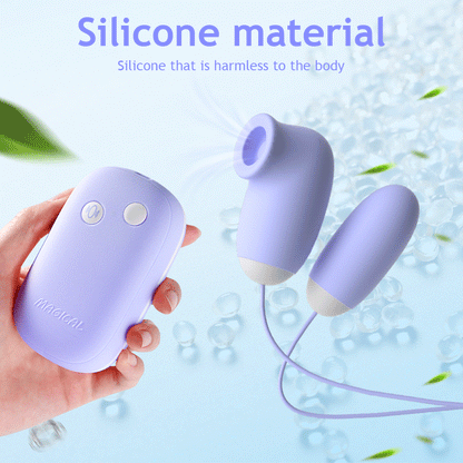 Magical Sucking Vibrating Egg Massager 24 Mode Clitoral Nipple Sucker Stimulator Clit G Spot Private Vibrator Sex Toys for Women